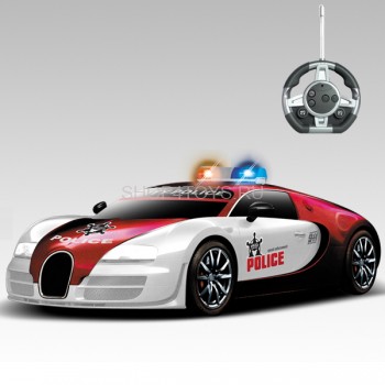 Радиоуправляемый конструктор - автомобиль Bugatti Veyron &quot;Полиция&quot; - 2028-1J03B Это не просто радиоуправляемая игрушка, но и конструктор. В набор конструктора входит 24 детали для сборки 1 автомобиля