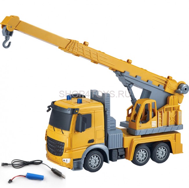 Радиоуправляемый грузовик - кран (свет, звук, масштаб 1:24) - YT55-8 Радиоуправляемый грузовик - кран (свет, звук, масштаб 1:24) - YT55-8