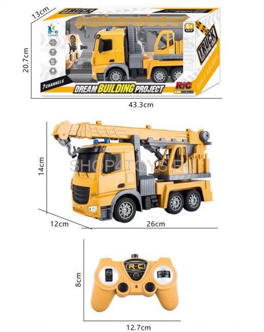 Радиоуправляемый грузовик - кран (свет, звук, масштаб 1:24) - YT55-8 Радиоуправляемый грузовик - кран (свет, звук, масштаб 1:24) - YT55-8