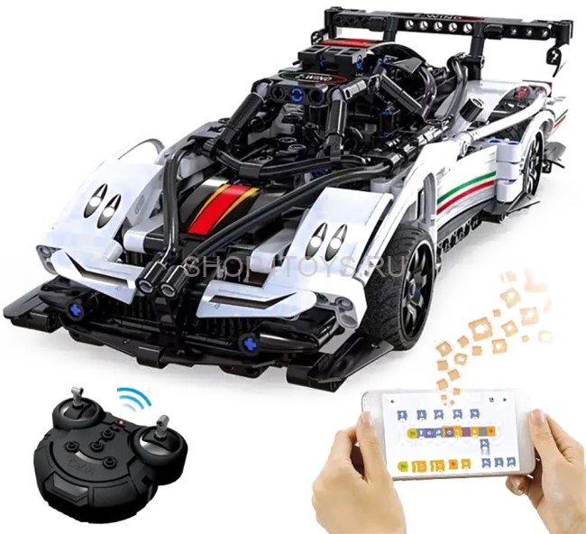 Радиоуправляемый конструктор CaDa гоночный автомобиль Z-Wind, 457 элементов - C51054W Радиоуправляемый конструктор CaDa гоночный автомобиль Z-Wind, 457 элементов - C51054W