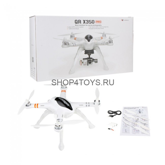 Радиоуправляемый квадрокоптер Walkera QR X350 Pro Basic Devo 7
