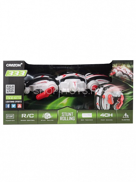 Радиоуправляемая машина-перевертыш CraZon Гусеница - 333-TJ1901B-Red