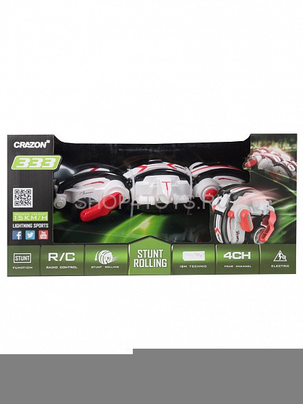 Радиоуправляемая машина-перевертыш CraZon Гусеница - 333-TJ1901B-Red