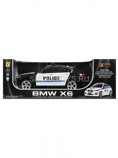Радиоуправляемая машина BMW X6 POLICE 1:14 - 866-1401P-BLACK