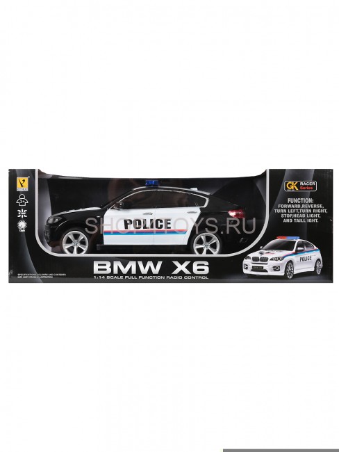Радиоуправляемая машина BMW X6 POLICE 1:14 - 866-1401P-BLACK