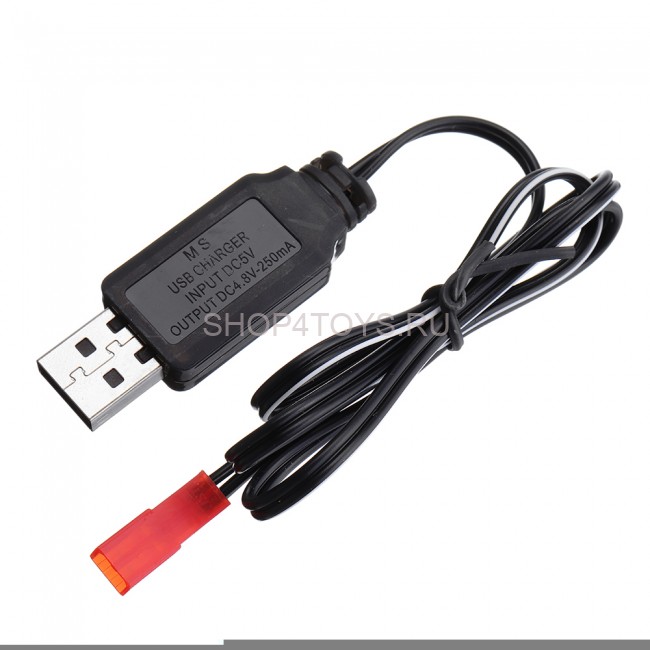 Зарядное устройство USB 4.8v 250mah разъем JST - USB-48-250-JST Зарядное устройство USB 4.8v 250mah разъем JST - USB-48-250-JST