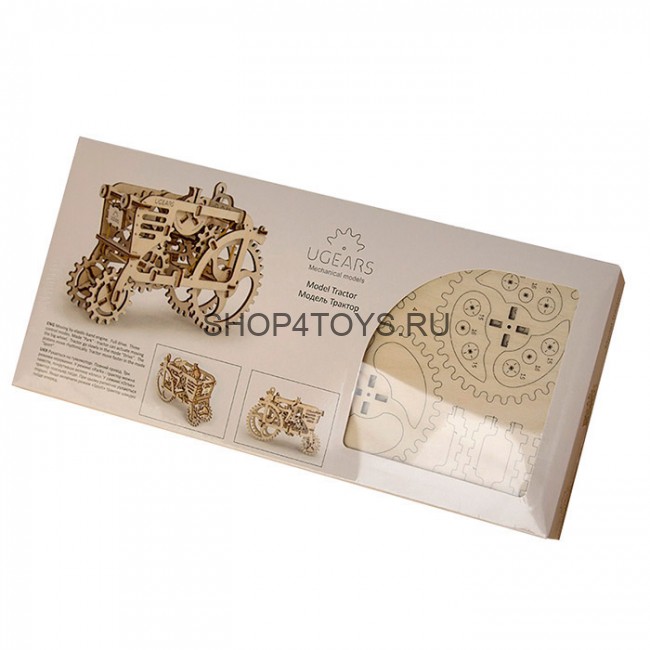 Деревянный 3D конструктор Ugears "Трактор" - 70003 Деревянный 3D конструктор Ugears "Трактор" - 70003