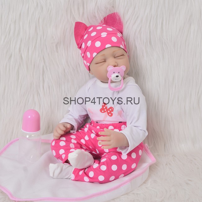 спящий реборн младенец, реборн малышка.