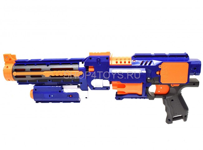 Автомат "BlazeStorm" с мягкими пулями на батарейках + лазер - 7056