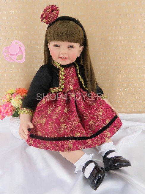 Реборн улыбающаяся девочка Анютка