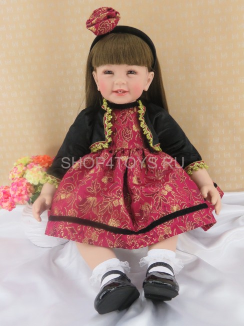 Реборн улыбающаяся девочка Анютка