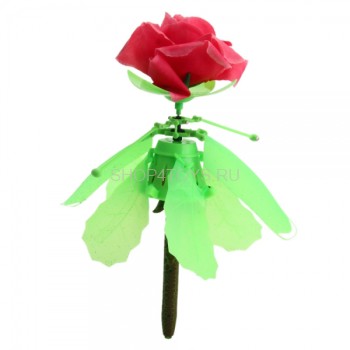 Радиоуправляемая игрушка - вертолет Летающая роза - 8188 Увлекательная игрушка в виде цветка розы, которая работает по принципу летающей феи.