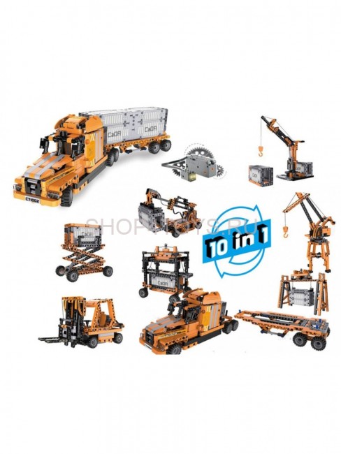 Конструктор CADA STEAM 10 в 1 механическая лаборатория - порт, 634 детали - C71002W Конструктор CADA STEAM 10 в 1 механическая лаборатория - порт, 634 детали - C71002W