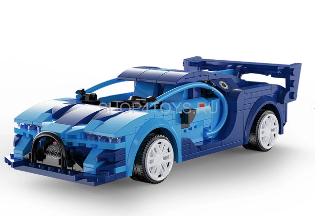 Радиоуправляемый конструктор CADA спортивный автомобиль Blue Race Car, 325 деталей - C51073W Радиоуправляемый конструктор CADA спортивный автомобиль Blue Race Car, 325 деталей - C51073W