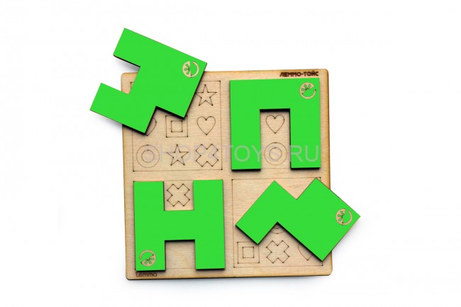 Набор деревянный Lemmo Игра Умные Фигурки - 00-7