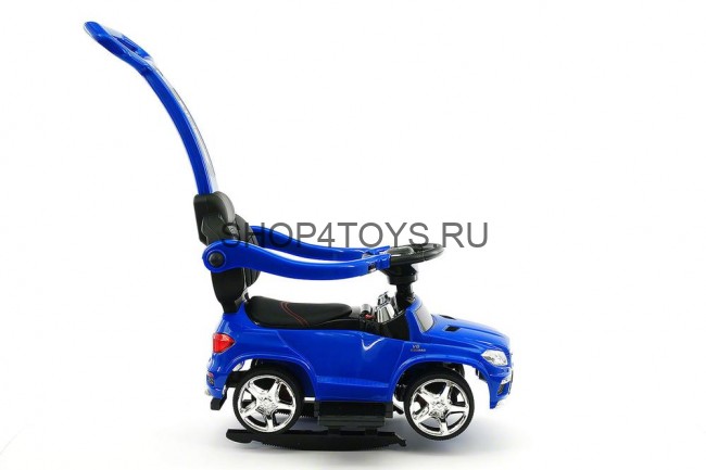 Детский электромобиль - каталка Mercedes GL63 AMG Blue LUXURY - SX1578H