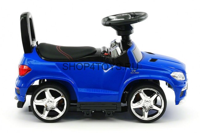 Детский электромобиль - каталка Mercedes GL63 AMG Blue LUXURY - SX1578H