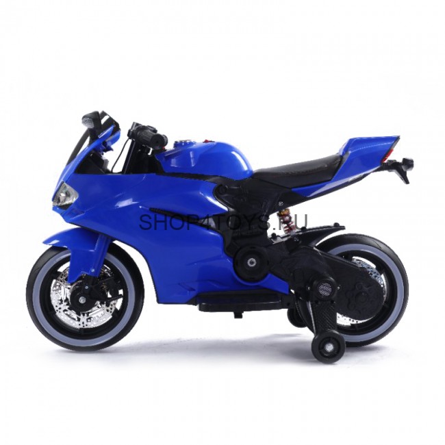 Детский электромотоцикл Ducati Blue 12V - FT-1628-BLUE Детский электромотоцикл Ducati Blue 12V - FT-1628-BLUE