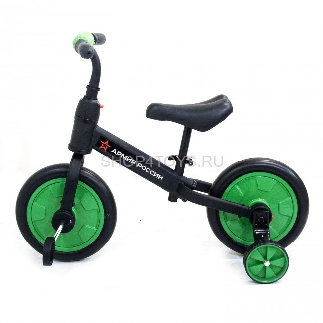 Детский беговел/велосипед ''Тактический'' (зеленый) - АР-03002 Детский беговел/велосипед ''Тактический'' (зеленый) - АР-03002