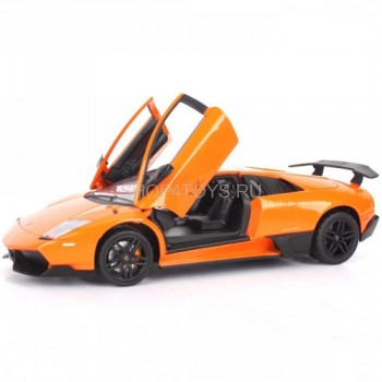 Радиоуправляемая машина MZ Lamborghini Murcielago 1:24 - 25018A Радиоуправляемая модель автомобиля Lamborghini Murcielago 1:24. Металлический корпус, открываются двери, капот. Официально лицензированный кузов с точностью повторяет форму и детали настоящего автомобиля, а всё необходимое для запуска уже включено в комплект