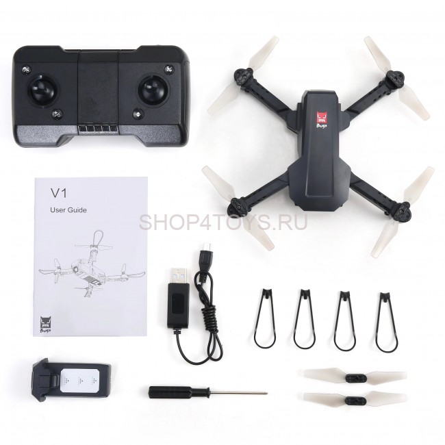 Радиоуправляемый квадрокоптер MJX V1 4K/1080P WiFi FPV 2.4G - MJX-V1 Радиоуправляемый квадрокоптер MJX V1 4K/1080P WiFi FPV 2.4G - MJX-V1