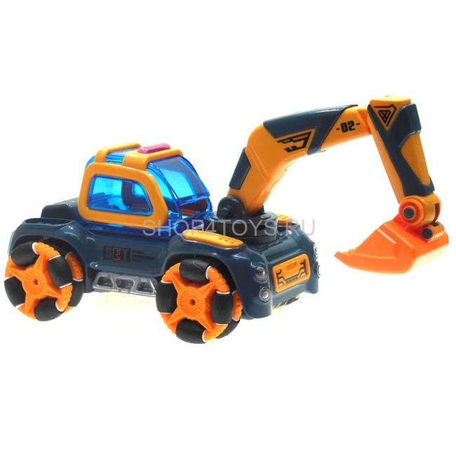 Радиоуправляемый экскаватор ZhengGuang 3in1 DIY (ковш, захват, отвал) - UD2206D Радиоуправляемый экскаватор ZhengGuang 3in1 DIY (ковш, захват, отвал) - UD2206D