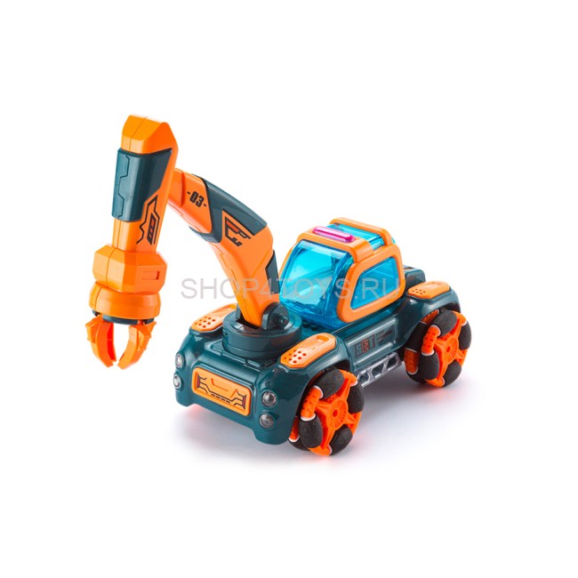 Радиоуправляемый экскаватор ZhengGuang 3in1 DIY (ковш, захват, отвал) - UD2206D Радиоуправляемый экскаватор ZhengGuang 3in1 DIY (ковш, захват, отвал) - UD2206D