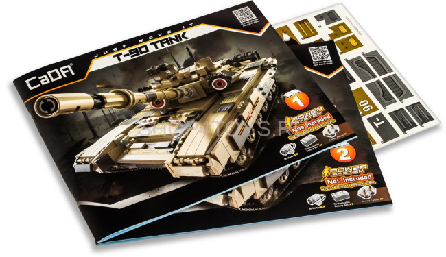 Радиоуправляемый конструктор CaDA Танк Т90, 1722 детали - C61003W