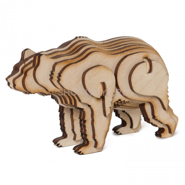 Конструктор-3D пазл "Медведь" - K09D Конструктор-3D пазл "Медведь" - K09D