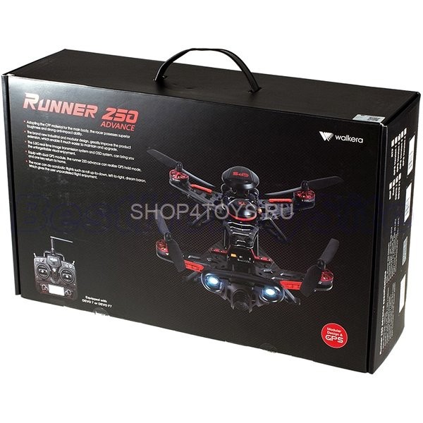 Радиоуправляемый квадрокоптер Walkera Runner 250 Advanced (Devo7, 800tvl, Tx, OSD, Gps) Радиоуправляемый квадрокоптер Walkera Runner 250 Advanced (Devo7, 800tvl, Tx, OSD, Gps)