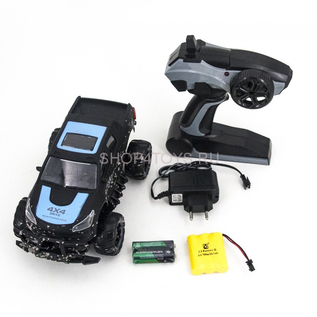 Радиоуправляемый джип MUD Off-Road 4X4 Blue 2.4G - 333-MUD21B Радиоуправляемый джип MUD Off-Road 4X4 Blue 2.4G - 333-MUD21B