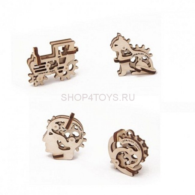 Деревянный 3D конструктор Ugears "Трибики (4 шт.)" - 70015 Деревянный 3D конструктор Ugears "Трибики (4 шт.)" - 70015