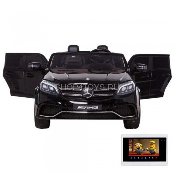 Детский электромобиль Mercedes Benz GLS63 LUXURY 4WD 12V MP4 - Black - HL228-LUX-MP4 Детский двухместный электромобиль Mercedes Benz GLS63 LUXURY 4x4 12V 2.4G - Black - HL228-LUX-B с полным приводом, кондиционером и магнитолой MP4!