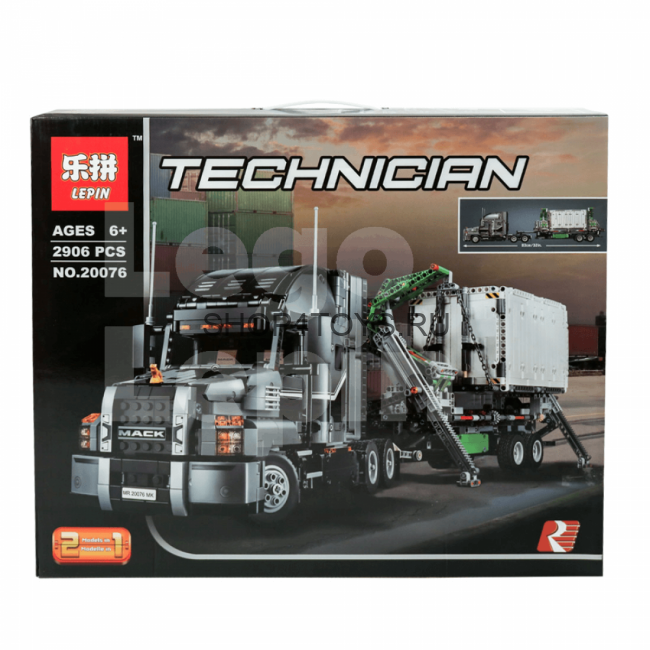 Конструктор Lepin 20076 Грузовик Mack Anthem - Technic 42078 Конструктор Lepin 20076 Грузовик Mack Anthem - Technic 42078
