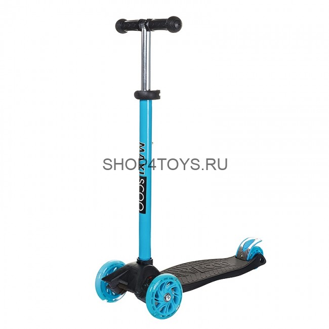 Самокат Maxiscoo Junior Трехколесный Детский со Светящимися Колесами, Черный - MSC-J091801 Самокат Maxiscoo Junior Трехколесный Детский со Светящимися Колесами, Черный - MSC-J091801