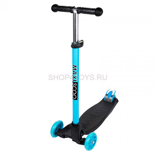 Самокат Maxiscoo Junior Трехколесный Детский со Светящимися Колесами, Черный - MSC-J091801 Самокат Maxiscoo Junior Трехколесный Детский со Светящимися Колесами, Черный - MSC-J091801