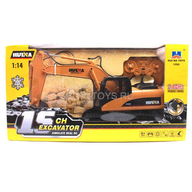 Радиоуправляемый экскаватор HUI NA TOYS масштаб 1:14 2.4G - HN1550 Радиоуправляемый экскаватор HUI NA TOYS масштаб 1:14 2.4G - HN1550