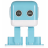 Интеллектуальный танцующий робот WLtoys Cubee F9 Blue APP - WLT-F9