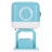 Интеллектуальный танцующий робот WLtoys Cubee F9 Blue APP - WLT-F9