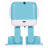 Интеллектуальный танцующий робот WLtoys Cubee F9 Blue APP - WLT-F9