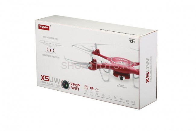 Радиоуправляемый квадрокоптер Syma X5UW-720P с HD FPV Wi-Fi камерой 2.4G - X5UW-720P Радиоуправляемый квадрокоптер Syma X5UW-720P с HD FPV Wi-Fi камерой 2.4G - X5UW-720P