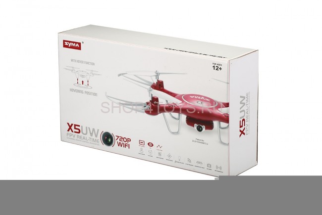 Радиоуправляемый квадрокоптер Syma X5UW-720P с HD FPV Wi-Fi камерой 2.4G - X5UW-720P Радиоуправляемый квадрокоптер Syma X5UW-720P с HD FPV Wi-Fi камерой 2.4G - X5UW-720P