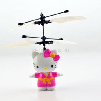 Радиоуправляемая игрушка - вертолет Hello Kitty - 1405 Игрушка которая работает по принципу летающей феи.