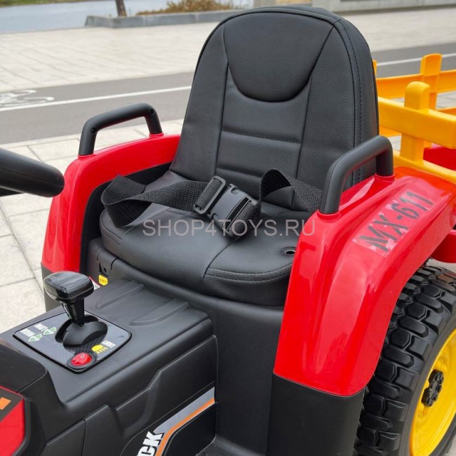 Детский электромобиль XMX трактор с ковшом (красный, EVA, пульт, 12V) - XMX611U-RED Детский электромобиль XMX трактор с ковшом (красный, EVA, пульт, 12V) - XMX611U-RED