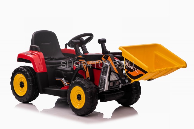 Детский электромобиль XMX трактор с ковшом (красный, EVA, пульт, 12V) - XMX611U-RED Детский электромобиль XMX трактор с ковшом (красный, EVA, пульт, 12V) - XMX611U-RED