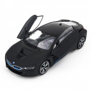 Радиоуправляемая машина Rastar BMW i8 Black 1:14 с открывающимися дверями - 71010-B