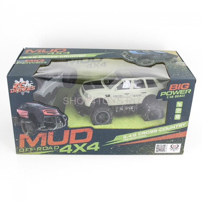 Радиоуправляемый джип MUD Off-Road 4X4 Green 2.4G - 333-MUD22B Радиоуправляемый джип MUD Off-Road 4X4 Green 2.4G - 333-MUD22B