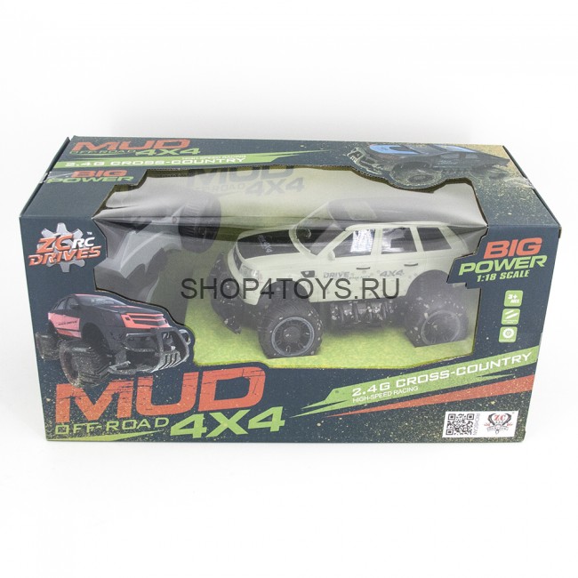 Радиоуправляемый джип MUD Off-Road 4X4 Green 2.4G - 333-MUD22B Радиоуправляемый джип MUD Off-Road 4X4 Green 2.4G - 333-MUD22B