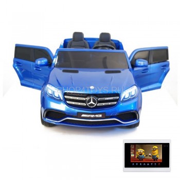 Детский электромобиль Mercedes Benz GLS63 LUXURY 4WD 12V MP4 - Blue - HL228-LUX-MP4 Детский двухместный электромобиль Mercedes Benz GLS63 LUXURY 4x4 12V 2.4G - Blue - HL228-LUX с полным приводом, кондиционером и магнитолой MP4!