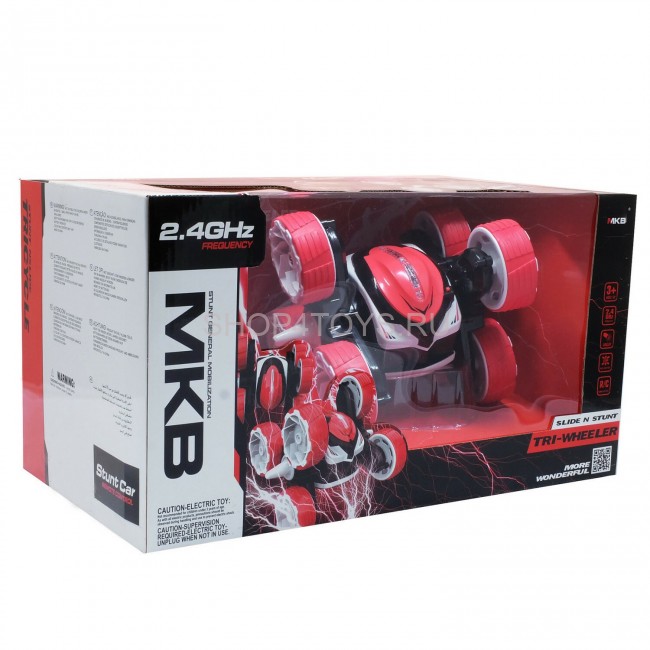 Радиоуправляемая машина-перевертыш MKB TRI-Wheeler - 5588-617-Red Радиоуправляемая машина-перевертыш MKB TRI-Wheeler - 5588-617-Red
